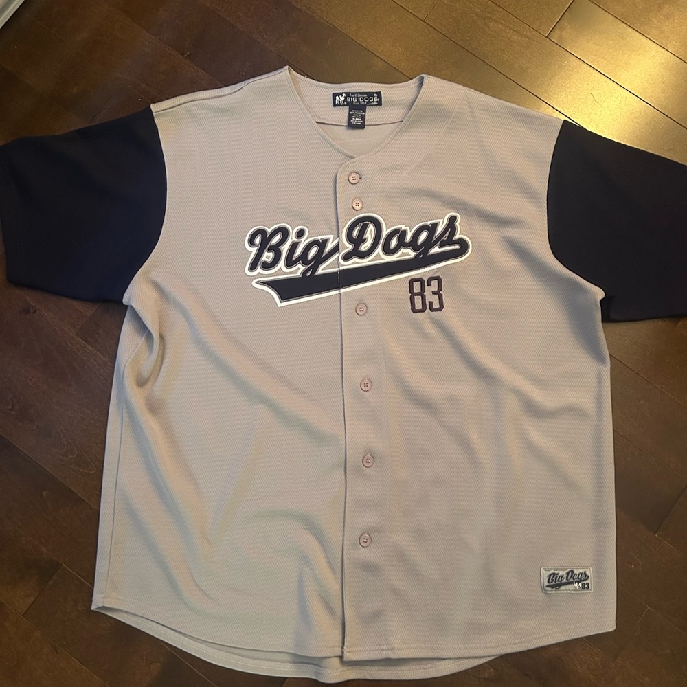 y2k Big Dogs Oversize Yankees Colourway Baseball Jersey